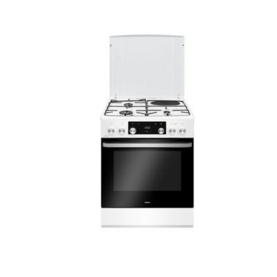 Amica Cuisinière Mixte 77 L Acier Blanc 85x60x60 Cm - vue 3