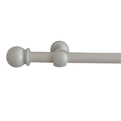 Kit de tringle à rideau 214cm, ?28mm blanc
