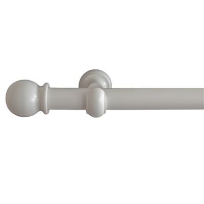 GoodHome - Kit de tringle à rideau 214cm, ⌀35mm blanc