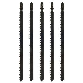 5pcs Lames de Scie Sauteuse T744D Professionnelles de 180 mm pour Scier le Bois et le Métal Accessoire de Scie Sauteuse Compatibl