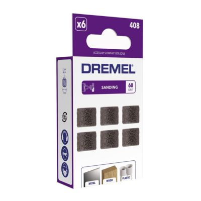 Dremel 432 Lot de 6 Bandes de Ponçage, Diamètre 13mm, Grain 120, pour