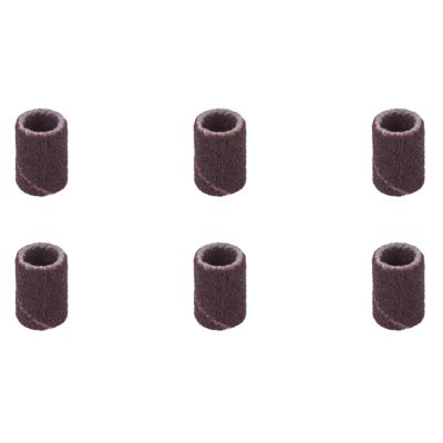 6 bandes tambour 1/4 grain fin Dremel Ø6,4 mm