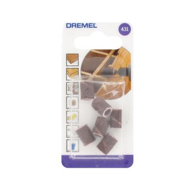 6 bandes tambour 1/4 gros grain Dremel Ø6,4 mm