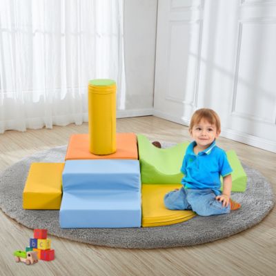 6 blocs de construction géants pour enfants - Escalier et toboggan ...
