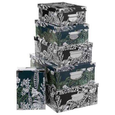 6 boîtes coin métal Multicolore BlackFlora - 5Five