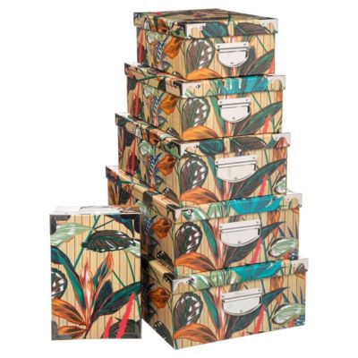 6 boîtes coin métal Multicolore Palawan - 5Five