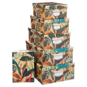 6 boîtes coin métal Multicolore Palawan - 5Five