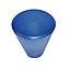 6 boutons de meuble Cône plast. bleu 2,3 x 2,3 cm