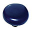 6 boutons de meuble rond bleu foncé 3,4 x 2,7 cm