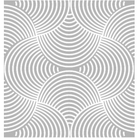 6 carreaux adhésifs motif texture gris blanc L.15 x H.15 x l.0,4cm