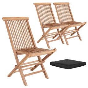 6 Chaises de jardin TOLEDO avec coussin