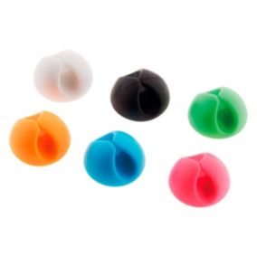6 clips auto collants câbles Zenitech