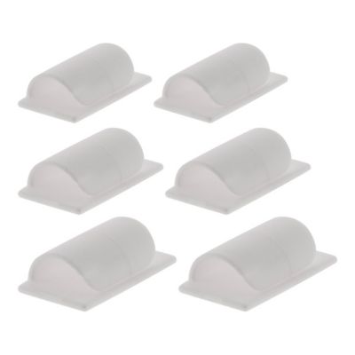 6 clips auto-collants câbles Zenitech