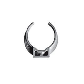 6 colliers de fixation à vis pour tube de descente Ø50 mm PVC gris Fitt