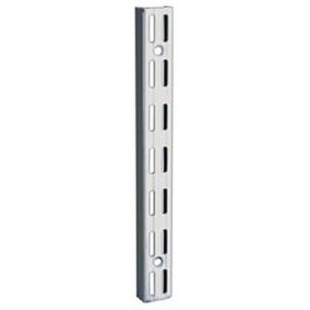 6 crémaillères simple acier blanc 200 cm