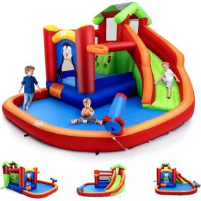 6 en 1 Structure gonflable pour 3 Enfants 3-10 Ans