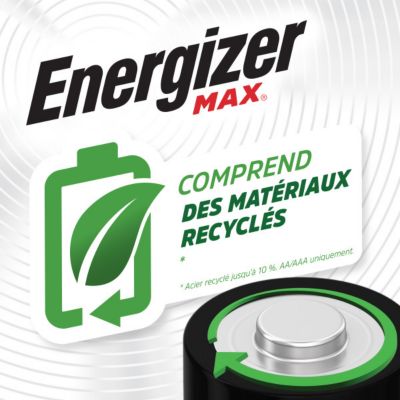 6 Piles alcalines AAA LR3 Max Energizer