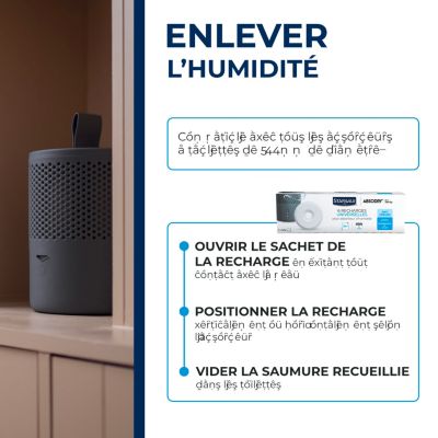 6 recharges de 500g universelles pour absorbeur d'humidité Starwax