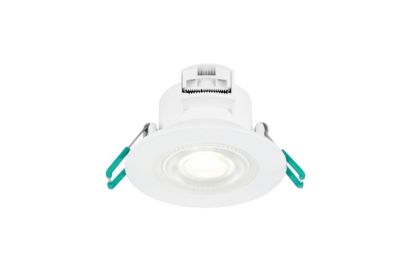6 spots LED encastrables blancs IP65 500 lm 4,8W, blanc neutre ∅8,7 cm Sylvania