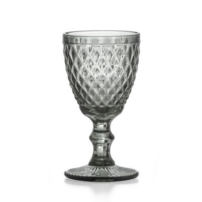 6 verres à pieds 20 cl Gris - Diamond par Médard de Noblat