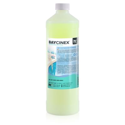 6 x 1 L Baycinex Nettoyant Ligne D'eau Pour Piscine, Nettoyant Alcalin, Dissout Les Salissures Organiques Et Graisses