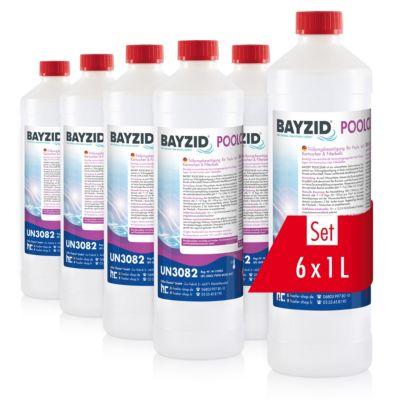 6 x 1l Traitement Liquide Pour Éliminer La Turbidité Des Piscines Équipées De Cartouches Ou De Boules Filtrantes
