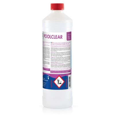 6 x 1l Traitement Liquide Pour Éliminer La Turbidité Des Piscines Équipées De Cartouches Ou De Boules Filtrantes