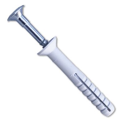 600 Chevilles à Frapper NHS D. 5 x Lt. 35 mm avec Vis Tête Fraisée (en seau) - D-Work