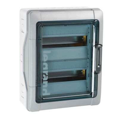 601832 Legrand Coffret Plexo3 étanche Ip65 - 2 Rangées 12 Modules - Sans Embouts à Perforation Directe