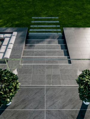 60x120 Dalle 2cm Pietra Serena Anthracite Extérieur R11 - Allocarrelage
