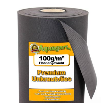 64 m² film de paillage, paillage anti-mauvaises herbes,100 g, 1,6 m de large Aquagart