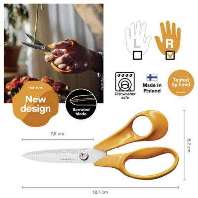 Ciseaux de jardin lame en acier 18cm - vue 2