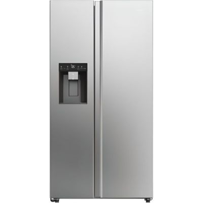 Refrigerateur Americain - Frigo  Américain - HAIER - HSW59F18EIMM - Classe E - 601 L - 36 dB - Platinium