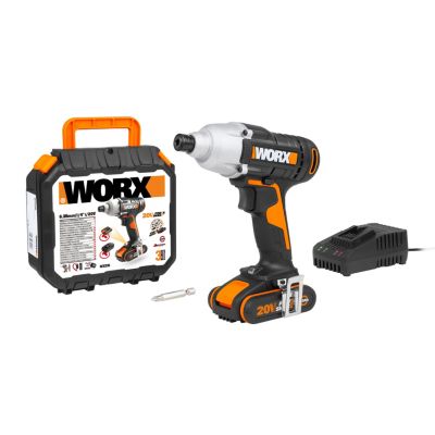 Visseuse à chocs sans fil WORX WX291 20V 170 Nm 6 35 mm HEX LED intégrée