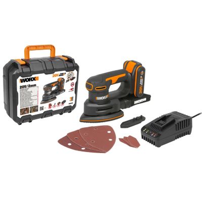 WORX Ponceuse triangulaire sans fil 20V 2Ah WX822