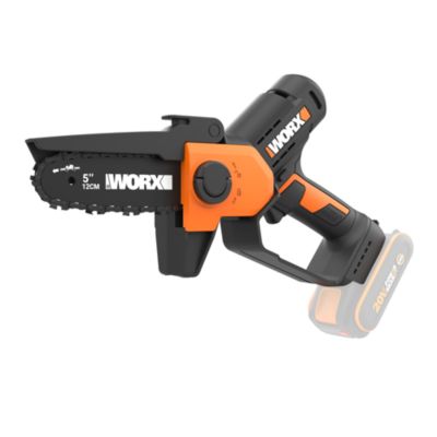 Elagueuse mini tronçonneuse 20V WORX WG326E.9 guide 12 cm vitesse 7 6 / compacte et ergonomique sans batterie ni chargeur