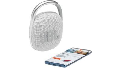 Enceinte connectée Bluetooth JBL Clip 4 Blanc