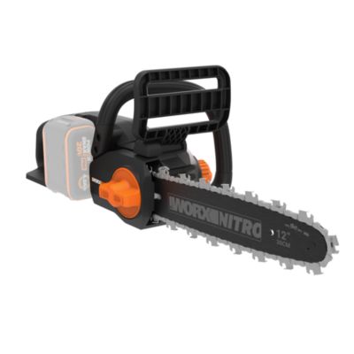 Tronçonneuse 20V WORX - WG350E.9 (guide 30 cm, vitesse 10 m/s lubrification et tension automatiques, sans batterie ni chargeur)