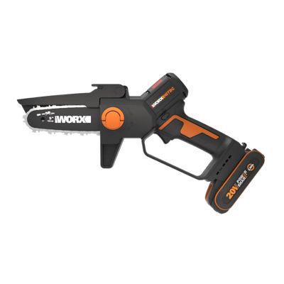Tronçonneuse-élagueuse sans fil Worx Nitro WG325E 20V sans balais avec guide-chaîne de 12 cm et batterie 2 Ah
