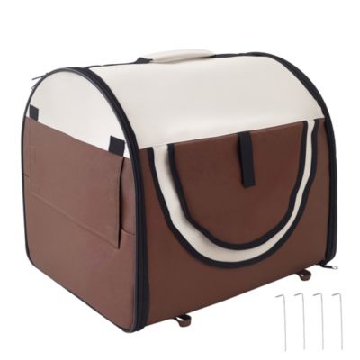 Pawhut Sac de transport chien caisse pliable chien avec coussin amovible - vue 2