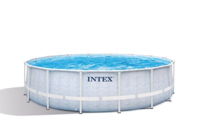 Piscine tubulaire Chevron ronde Intex 4 88 x 1 22 m