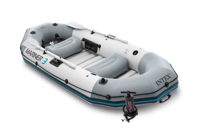 Kit bateau gonflable 3 places Mariner 3 avec rames et gonfleur -