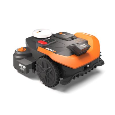 Robot tondeuse connecté sans fil WORX VISION CLOUD 2WD Jusquà 1800 m² WR318E caméra 4K IA VSLAM + RTK Cloud Cut to Zero