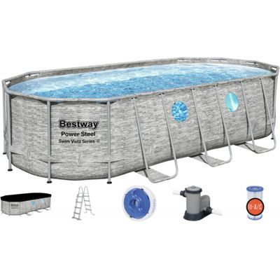 BESTWAY Piscine SwimVista avec Hublots 5 49 x 2 74 x 1 22 - vue 3