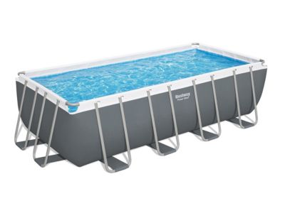 Piscine tubulaire Power Steel rectangulaire 4,88 x 2,44 x 1,22 m - Bestway