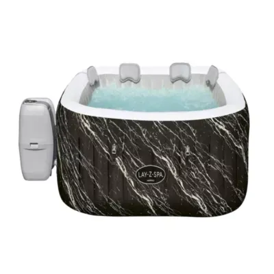 Spa gonflable BESTWAY Lay Z Spa Hollywood 140 airjets 180 x 180 x 66 cm 6 places Carré couverture cartouche - vue 3