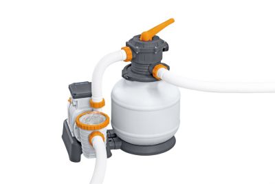 Pompe de filtration à sable + diffuseur ChemConnect™ Bestway piscines hors sol 8 327 L/h
