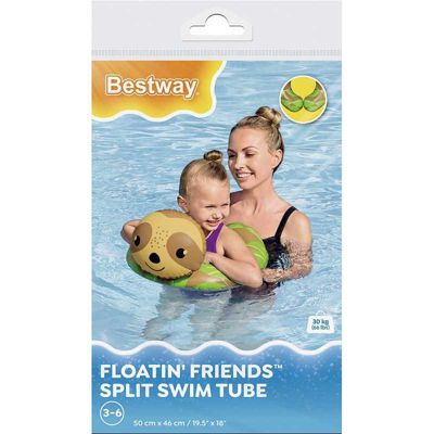 Bestway Bouée avec siège bébé Floatin' Friends Multicolore pour garçon - vue 4