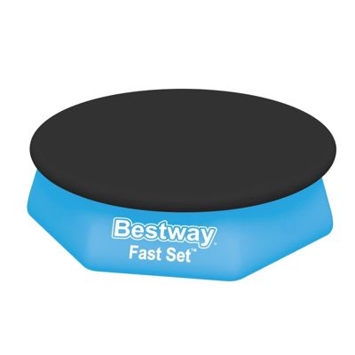 Bestway Bâche 4 saisons ronde 240 cm pour piscine Fast Set diamètre 244 cm