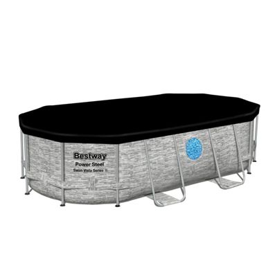 Bestway Bâche 4 saisons ovale 418 x 230 cm pour piscinePower Steel 427 x 250 cm - vue 2